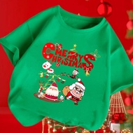 Crybaby Merry Christmas Tshirt Unisex Men Women Kids Cute Xmas Print Cotton Short Sleeve Family T-sh