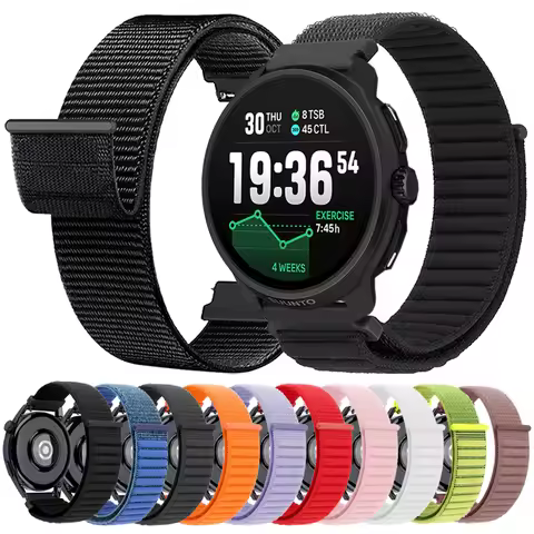 Nylon Strap 20mm 22mm For SUUNTO 3 Fitness/5 9 Peak DLC Sports Breathable Band For SUUNTO RACE 2/S V