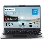 Refurbished Fujitsu Ultra-Lightweight Thin Laptop LIFEBOOK U93X Series - Windows 11, 8th Gen Core i5