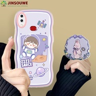 Jinsouwe เคสโทรศัพท์ปลอกสำหรับ Samsung Galaxy A02 A03 A03 Core A03S A04 A04S A10 A10S เคสสำหรับการ์ตูนเด็กหญิงเด็กชายน่ารักผู้หญิงเคสป้องกันนิ่มหยัก