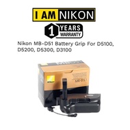 Nikon MB-D51 Battery Grip for Nikon D5100 D5200 D5300 D3100 (1 years warranty)battery grip Nikon mb-