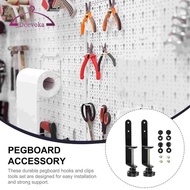 deevoka 2Pcs Pegboard Desk Mount Desk Brackets Table Clamps for Home Office Garage