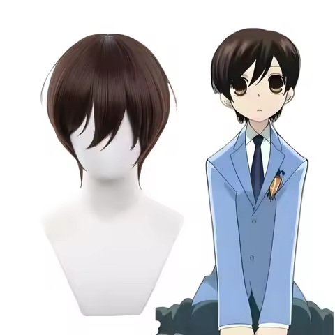 Fujioka Haruhi Hair Fujioka Haruhi Cosplay Wig Ouran High School Host Club Fujioka Haruhi Dark Brown