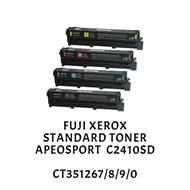 [ORIGINAL] Fujifilm ApeosPort C2410sd Black Cyan Magenta Yellow Standard Toner, CT351267 CT351268 CT