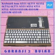 Asus G551 G551J G551JK G551JM G551JW G551JX Silver Keyboard