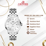 J.Bovier Quartz Men Watch | Casual Watch | Fashion Watch Lelaki B26-1002-112M
