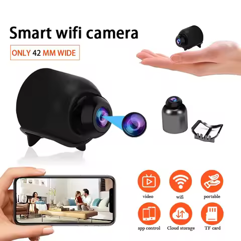 1/4/6pcs small camera, a wireless intelligent indoor home security monitor, 2.4GHz wireless surveill