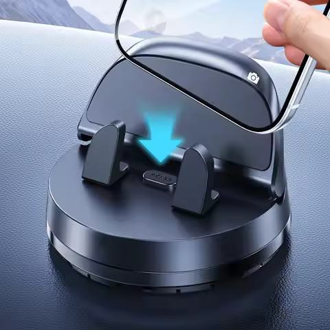 Hipacool One Handed Operation Car Dashboard Phone Mount 360° Rotation Universal Phone Stand Holder f