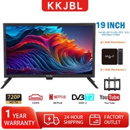 KKJBL&amp;JEAANSP COD 19 Inch HD Digital TV Built-in MYTV Full Channel tv murah HDMI USB（4:3）Full LED TV + Android Smart 4K TV Box &amp; Free Wall Bracket