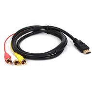 HDMI TO AV Color Difference Cable HDMI TO 3RCA Red Yellow White Audio Video Cable Factory HDMI TO 3R