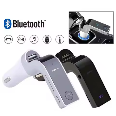 G7 Car Kit Cigarette Lighter Usb Bluetooth Handsfree FM Transmitter Type Radio MP3 Player USB Charge