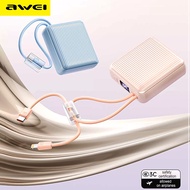 [SG Ready Stock] CCC Awei 22.5W 10000mAh Powerbank Fast Charging Power Bank 10000 mAh 2 in 1 With Ty