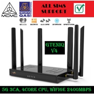 GteniQ iQ02X55 v4 5G 3CA 4G5G Modem Wifi 6 Router AX3000 Support Ext Antenna