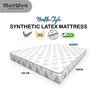 MATTWORK HS 5.5 / 7.5 Inch High Density Synthetic Latex Mattress Queen Mattress Tilam Queen Tilam Re