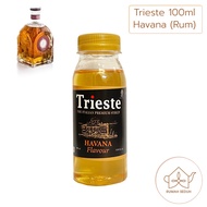 100 mL Sirup Jamaica Rum Premium HALAL - Italian Syrup Trieste Havana - Delifru Rum Raisin