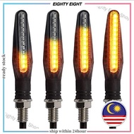Eighty Eight Shop 4pcs 12V 12LED Flowing LED Motorcycle Turn Signal Indicators Lights