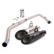 For CF Moto NK250 250SR NK300 300SR Motorcycle Full Exhaust System 51mm Muffler Stainless Steel Head