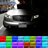 Latest Headlight Multi-color RGB LED Angel Eyes Halo Ring Eye DRL RF Remote Control for INFINITI FX3