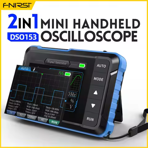 FNIRSI DSO153 Digital Oscilloscope Signal Generator 2 in 1 1MHz Bandwidth 5MSa/s Sampling Rate Elect