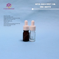 5ml thick glass pipette bottle smoothRing 5ml serum bottle/ 5ml glass bottle/