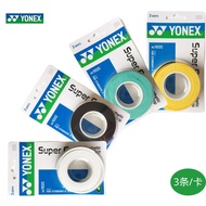 YONEX 3 Grip/Pek Kain AC102 AC102EX 102C Gam Tangan Raket Tenis Badminton Profesional Raket Anti-gel