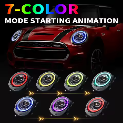 Factory LED RGB Start Animation DRL For Mini F54 Headlights Clubman F55 F56 F57 JCW 2014-2020 Mini H