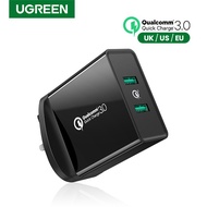 UGREEN 36W Dual USB Wall Charger QC 3.0