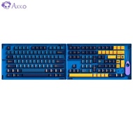 Akko Macaw Neon Silent 9009 Retro Black Pink Keycaps PBT Keycap for Mechanical Keyboards Cherry Profile Double Shot
