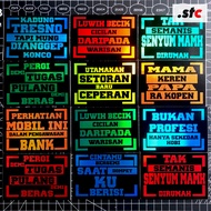 isi 15 Sticker Kata Bijak Stiker Variasi Truk Oleng Setiker CCTV Oyi Aksesoris Mobil dan Motor Holog