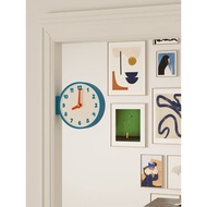 Original Minimalist Clock Clock Wall Clock Living Room Retro Clock Corner Double-Sided Wall Clock Ar
