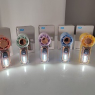 X699 Mini Handheld Small Fan USB Charging LED Light Long-Lasting Battery Life Turbo Violent Small Fa