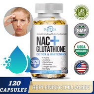 DAITEA NAC + อาหารเสริมกลูตาไธโอน 1750 มก. กลูตาไธโอนเข้มข้นสูง + คอลลาเจนคู่ มีมิลค์ทิสเซิล ปกป้องต