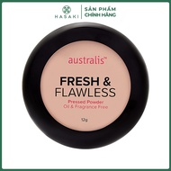 Phấn Phủ Australis Kiềm Dầu 2in1 Tông Da Fresh & Flawless Pressed Powder #Nude 12g