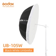 Godox UB-105W 41in 105cm Parabolic Black White Reflective Umbrella Studio Light Umbrella with Black 