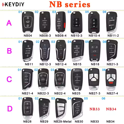 KEYDIY NB Series Remote NB11 NB12 NB15 NB18 NB21 NB22 NB25 NB27 N28 N29 NB30 NB33 NB34 for KD-X2 KD9
