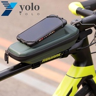 YOLO Bicycle Frame Bag Road Bike MTB Front Frame Top Tube Case EVA Hard Shell Bike Accessories Bike Frame Pouch