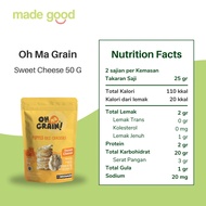Oh Ma Grain! Rice Crackers 50gr - Snack Beras Sehat Halal Organik