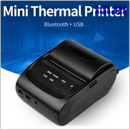 IJIJH HZTZ Mini Bluetooth Printer Thermal Printer ticket receipt USB Portable Wireless For Android IOS And Windows 58mm Printer TGBFB