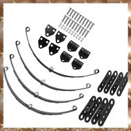 (O I Q B)4Pcs 1/10 Leaf Springs Set HighLift Chassis for 1/10 D90 RC Crawler Car Parts Black