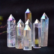 [ ร้าน กฎแรงดึงดูด ATTRACTION SHOP ] 1pc Natural Aura Clear Quartz Crystal Point Wand Healing Stone 