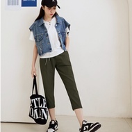 OB Strictly Selected Cool Feeling.Super Elastic Cloth Multicolor Waist Elastic Slimmer Look Cropped 