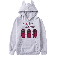 Squid Game Boys Hoodie Girls Hooded Sweatshirt Cotton Long-sleeved Sweater 8746 New Fashion Autumn Spring Cartoon Kids Clothes