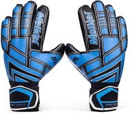 Soccer Goalie Gloves Goalkeeper Gloves with Fingersave and Double Wrist Protection, Strong Grip Goal