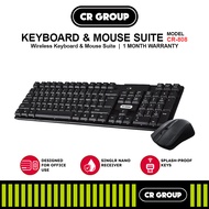 CR GROUP CR-808 - Wireless Keyboard and Mouse Combo - Lightweight Keyboard - Numeric Keypad (1 Month