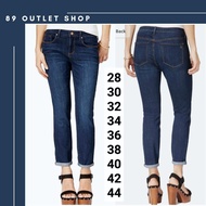 Plus Size Jeans 8-Inch Slim Fit Stretch Pants For Fat People Fashion 26-44 Inches