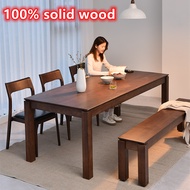 [Color Size Can Be Customized] Solid Wood Dining Table, Solid Wood Desk, Solid Wood Writing Table, S