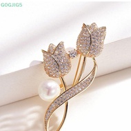 [GOGJIG5] 1Pc Brooch Rhinestone Flower Brooch Anti-glare Suit Brooch Collar Pin Jewelry UOO
