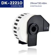 1Roll Compatible DK-22210 Labels Thermal Paper Sticker  29mm*30.48m Continuous Paper Labels for DK22