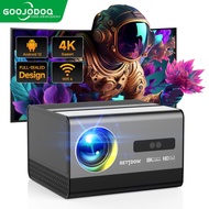 GOOJODOQ Mini Projector 1080P 4K Full HD Home Projector Portable Projector Screen Mini WiFi For Phone Computer Family Cinema