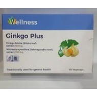 WELLNESS GINKGO PLUS 120MG 60S